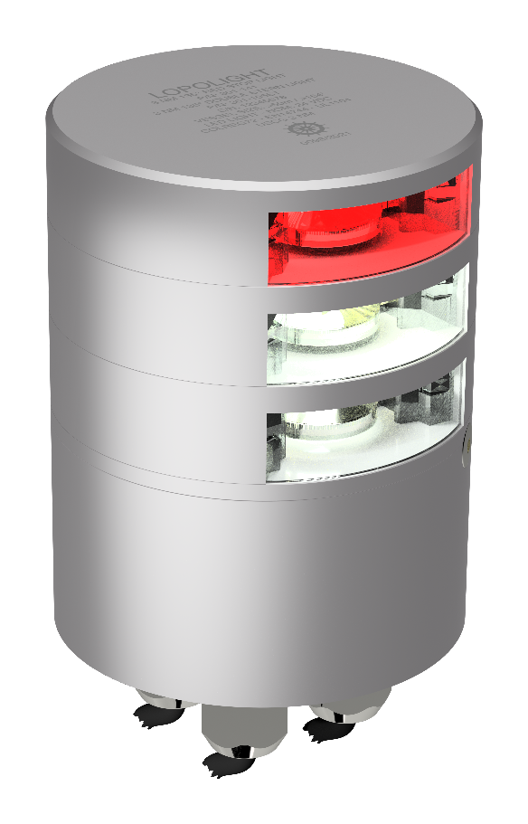 3nm 135° White, dbl + 135° Red stop light, silver 3nm 135° White, dbl + 135° Red stop light, silver